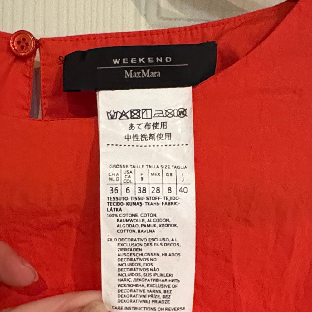MaxMara Orange Mini Dress - Picture 5 of 6